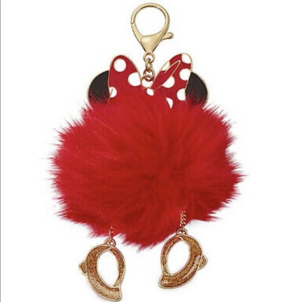 Disney Minnie Mouse Fuzzy Bag Charm